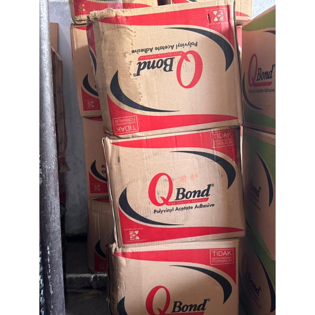 Lem Putih QBond/Lem Putih PVAC QBond triplek kayu 700gr (36PCS)