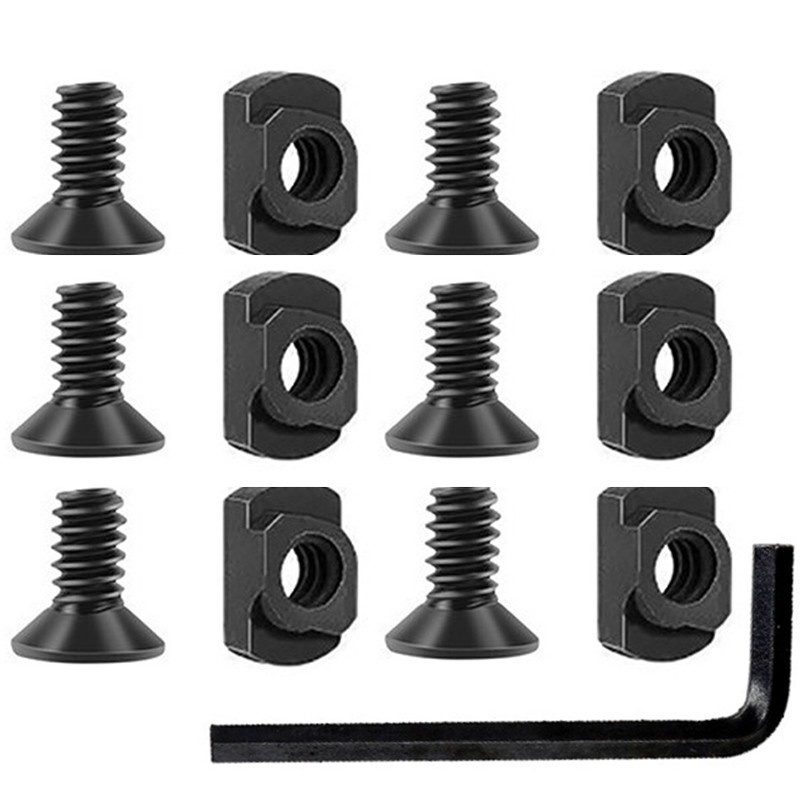 4/6pcs Mlok Sling Nut Screw Set Rifle Airsoft Ar15 M416 Ak7 Accessories Hunting Gun Weapon Lead Scre