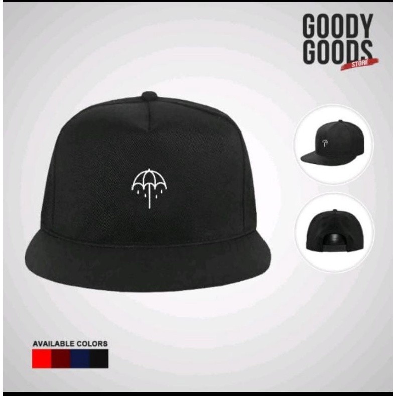 Topi Snapback custom premium pria logo Umbrella
