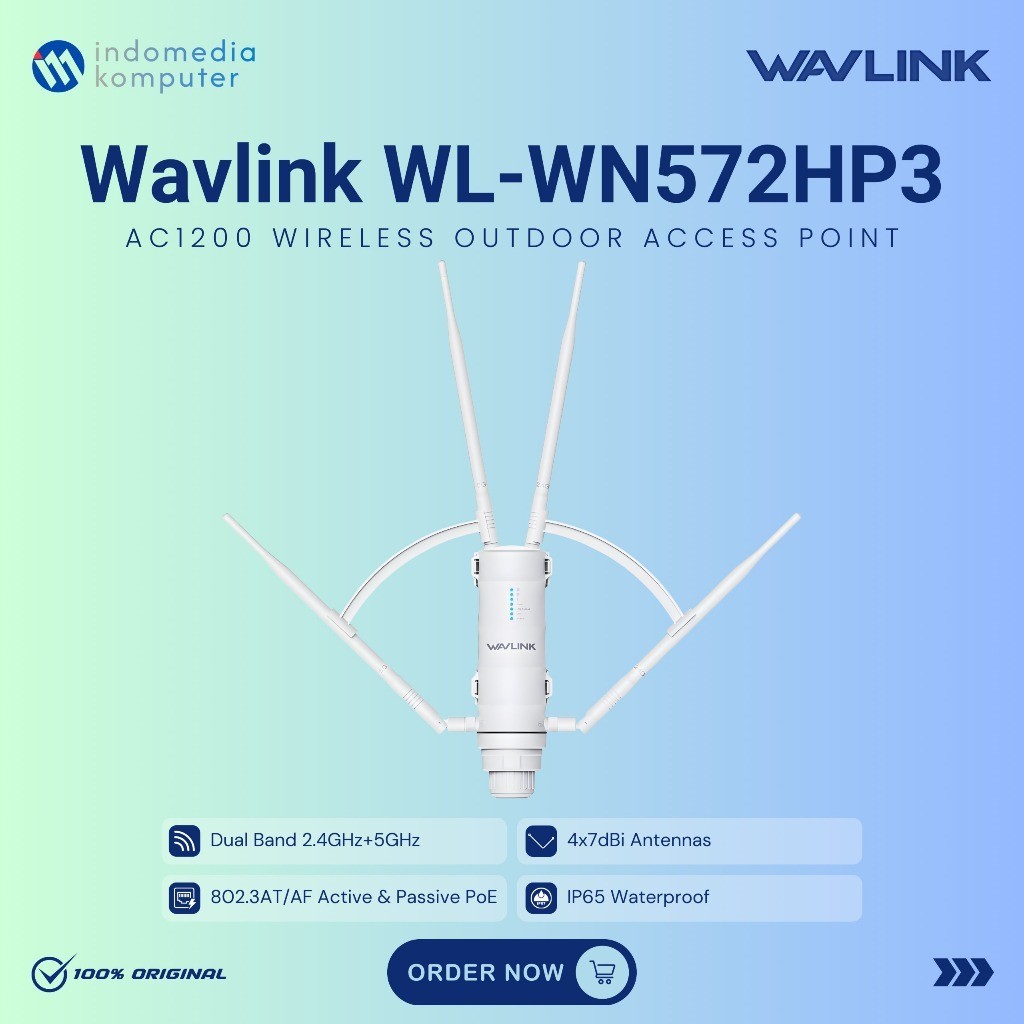 Wavlink WL-572HP3 WiFi Extender AC1200 Gigabit Dual Band  AC 1200 Gigabyte