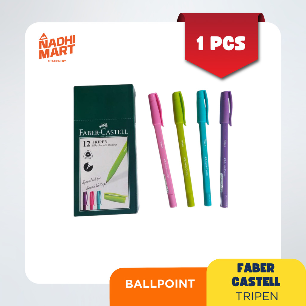 FABER CASTELL PULPEN TRIPEN TINTA HITAM / PULPEN TINTA HITAM FABER CASTELL