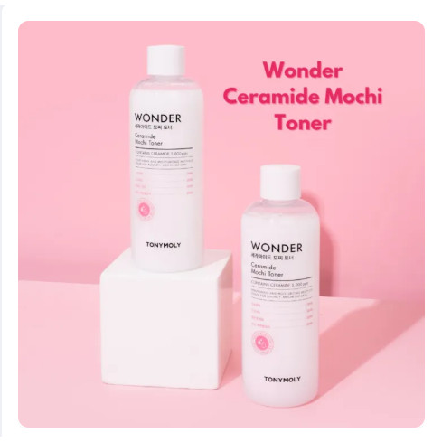 Tony Moly Wonder Ceramide Mochi Toner 500mL - 300mL | Water Cream 300ml | Melembabkan - Menjaga Skin