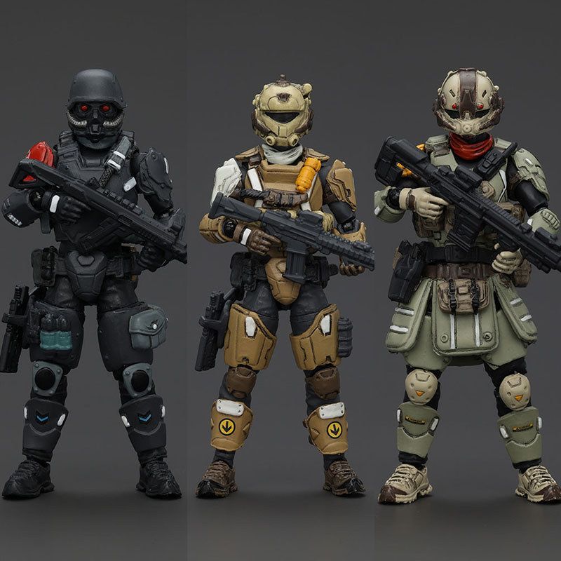 JOYTOY Dark Source 1/25 Fear XS-01 Night Raid XS-02 Assault XS-03 Tactical Pilot Action Figure Mini 