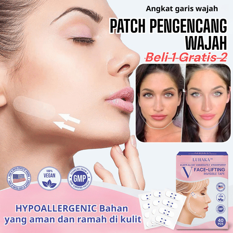 NEW PORODUK [WAJAH KENCANG & MUDA INSTAN] PLESTER ANGKAT DAN KENCANGKAN KULIT WAJAH / PLESTER