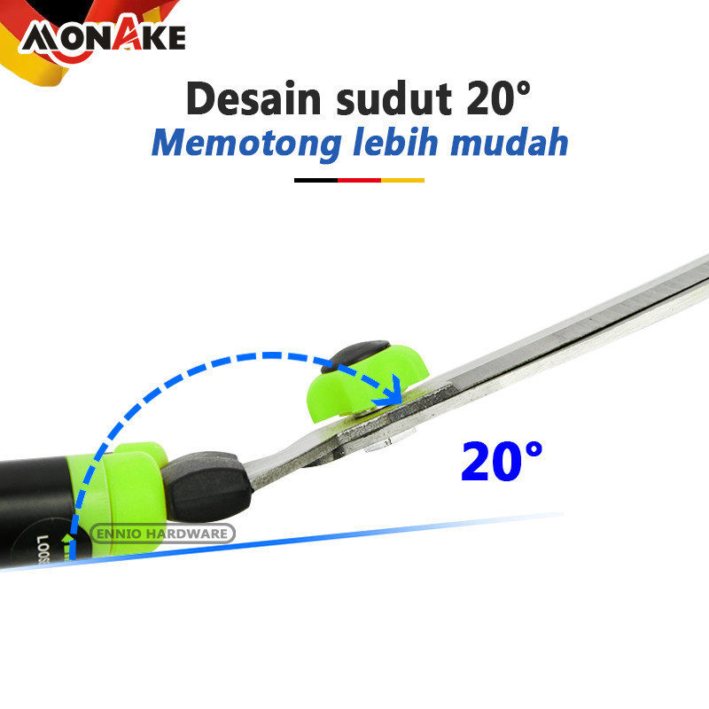 JERMAN MONAKE Top Gunting Pagar Gunting Potong Rumput 55cm-75cm (COD) Gunting Dahan Alat Pemotong Ru