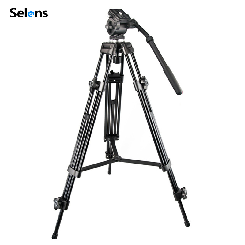 Selens 744 WeiFeng Video Tripod System Professional Heavy Duty Camera 360° Fluid Head