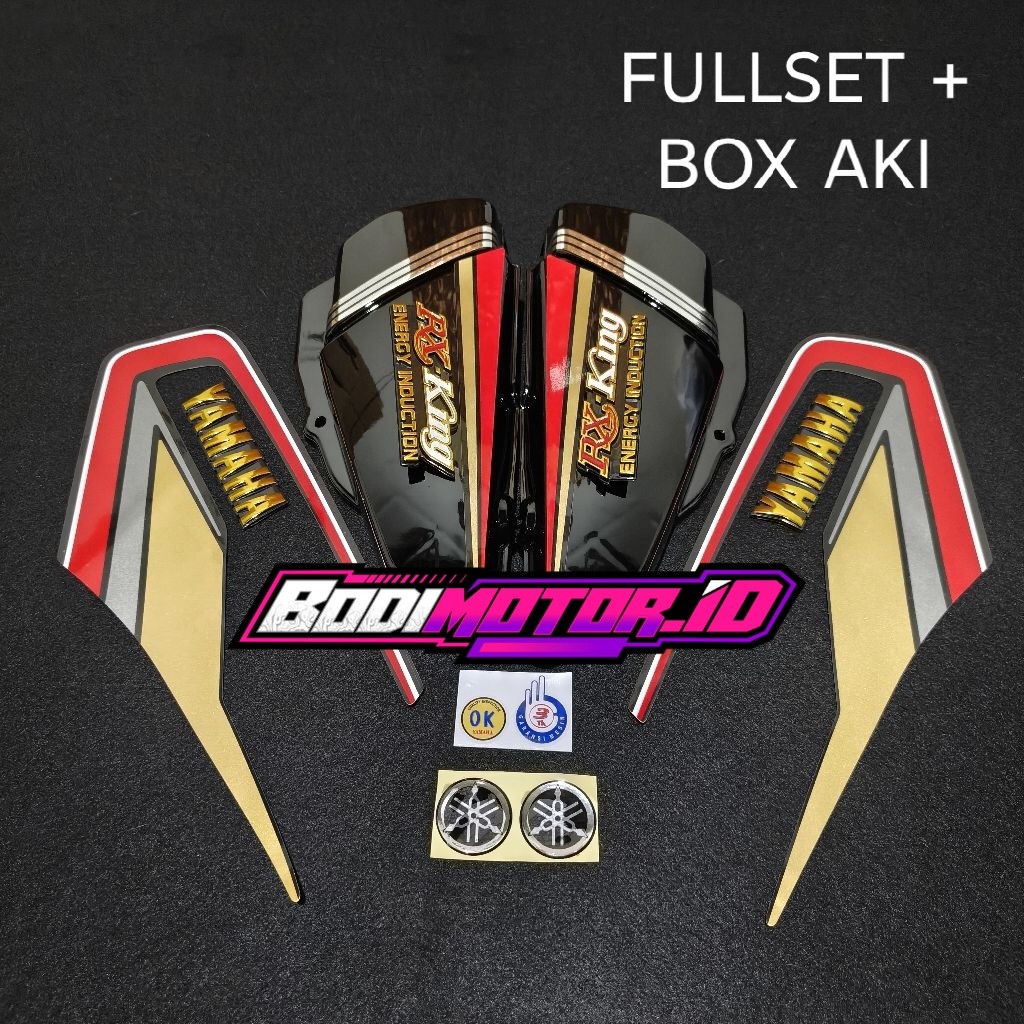 Striping set box aki rx king tahun 1992 kobra / stiker yamaha rx king kobra tahun 1992 lengkap denga