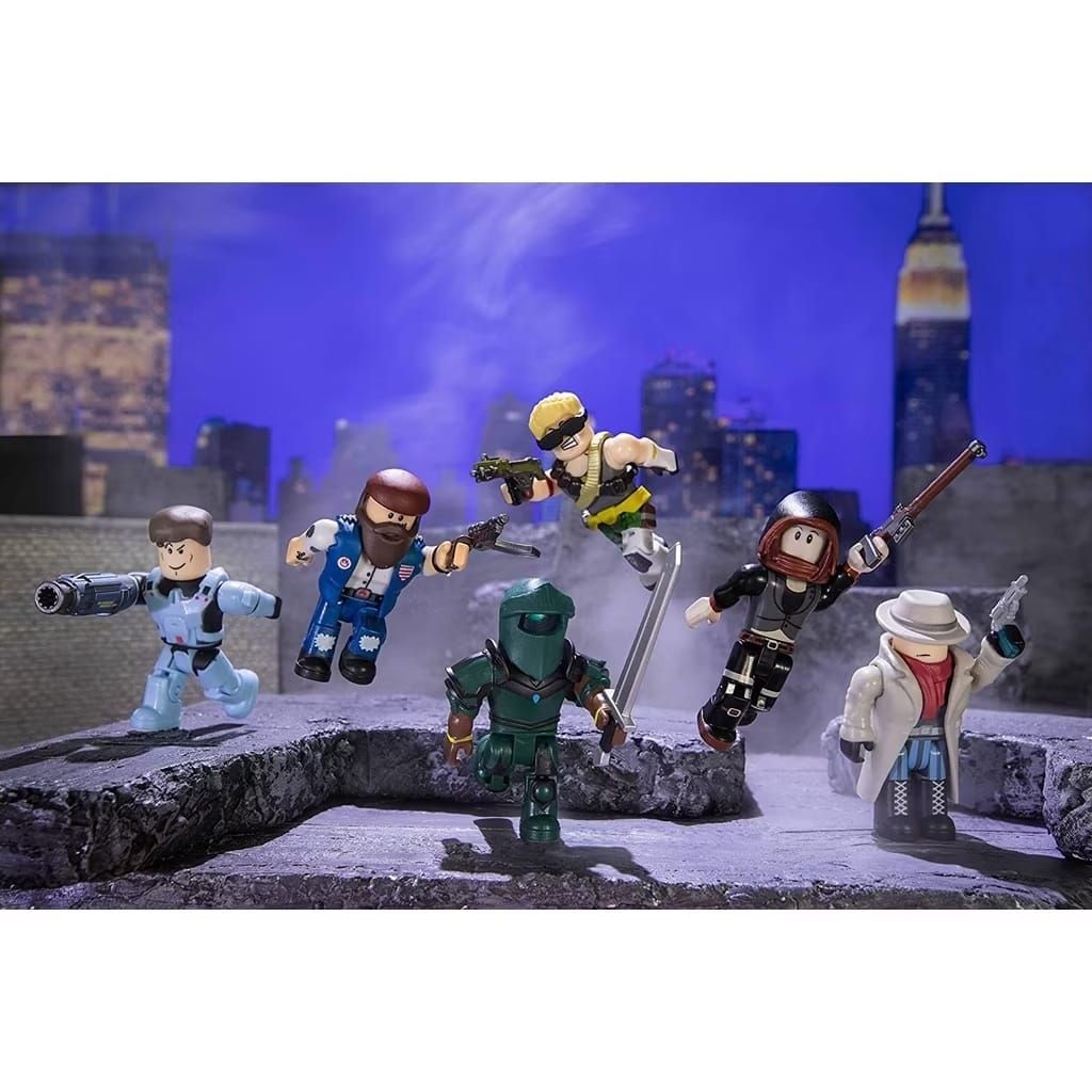 NEW Action Figure Roblox Set 6 Q-Clash Six Figures Mainan Brick Topper