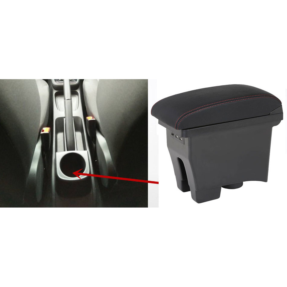 For Volkswagen POLO Armrest 20122018 new For VW POLO Mk5 6R Vento Car Armrest box Center Storage box