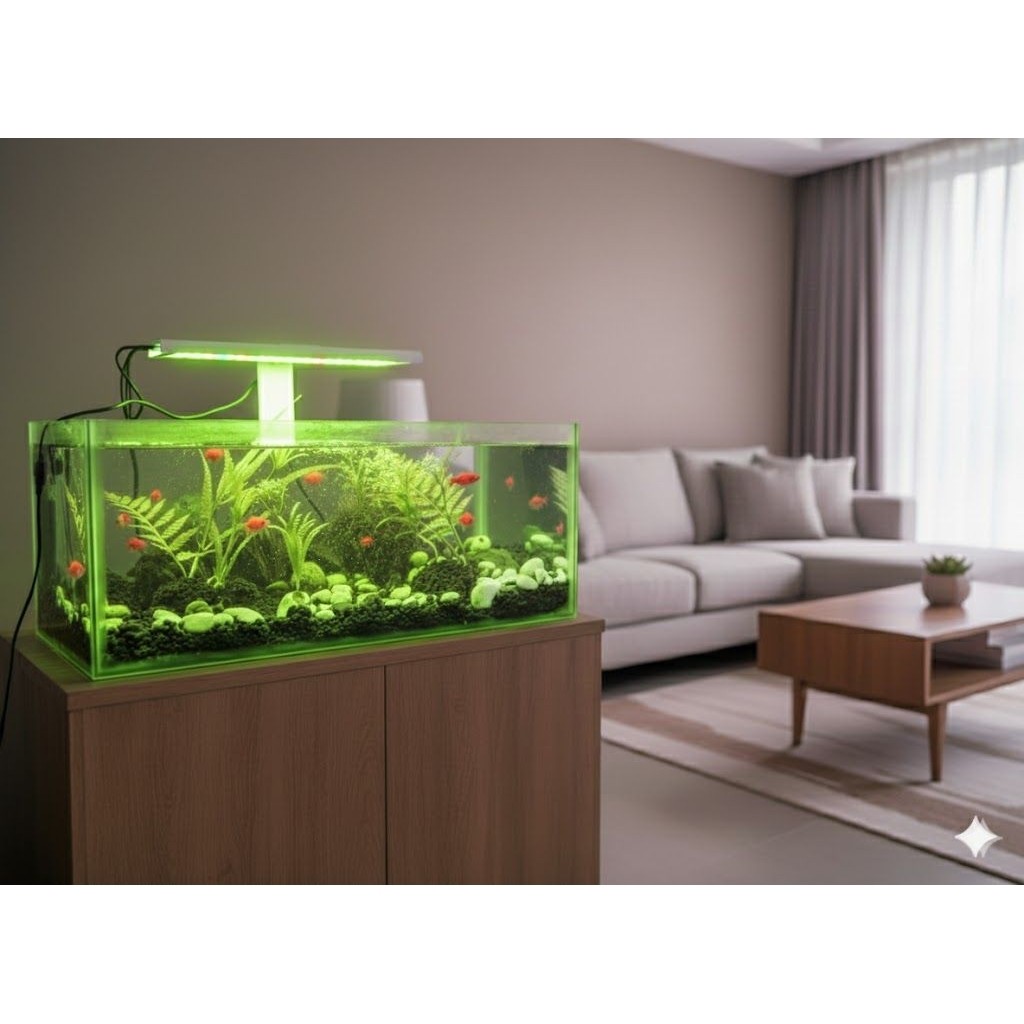 lampu akurium termurah perangsang warna ikan LED 5v + USB  untuk ikan hiyas estetic