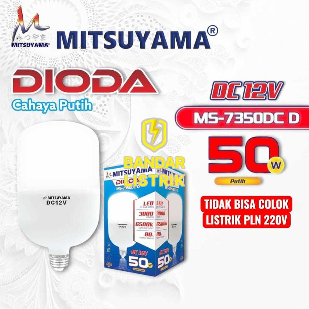 MITSUYAMA Bohlam Lampu LED DC 12V DIODA Series 40 / 50 Watt Putih Cool Daylight E27