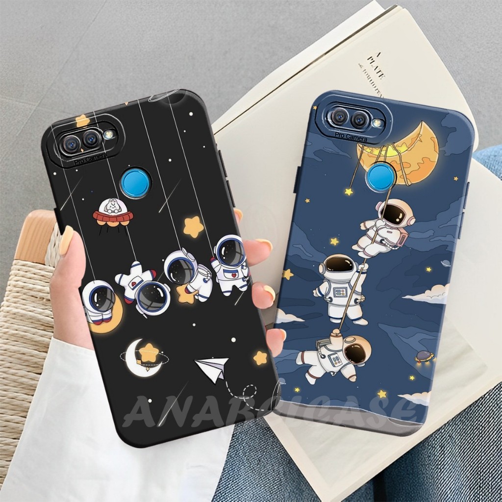 Softcase OPPO A5S/A12/ A7/A11K/OPPO F9/REALME 2 PRO Motif Astronot Lucu terbaru - Case Oppo - case t