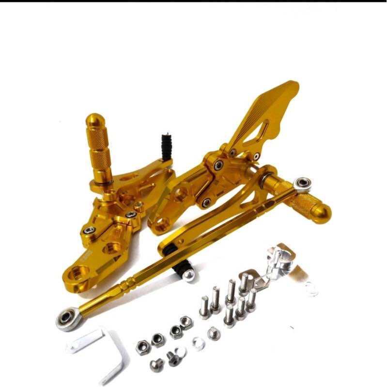 footstep underbone DKT ninja r rr / vixion / vixion new / r15 / satria fu / cb / cbr ready warna gol