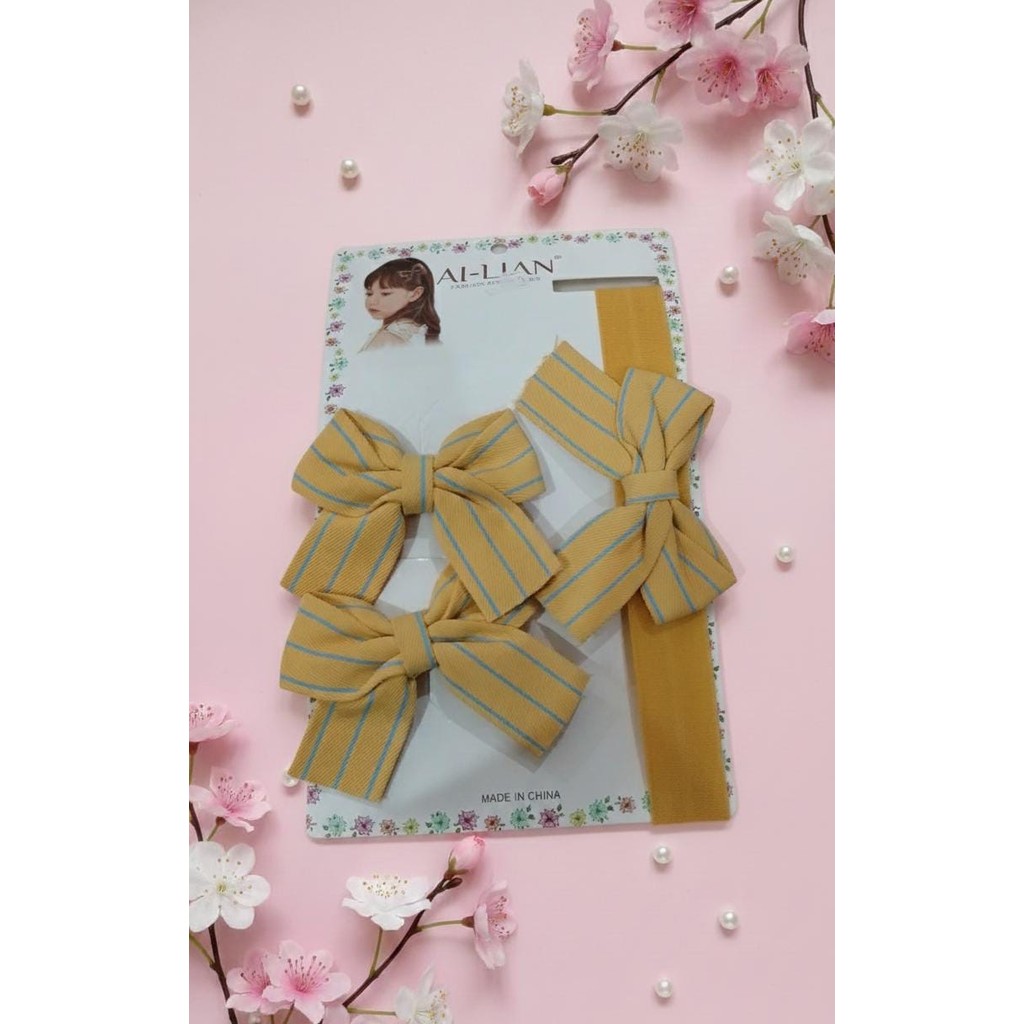 satu set aksesori rambut pita AI-LIAN Ps