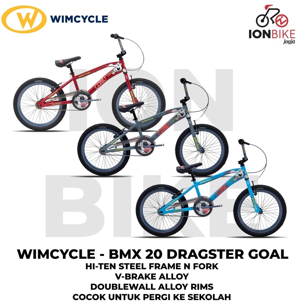 Bmx 20 Wimcycle Dragster Goal Terbaru Edisi Bola Sepeda Anak Cowok Wim Cycle Murah Awet Kuat Rudge R
