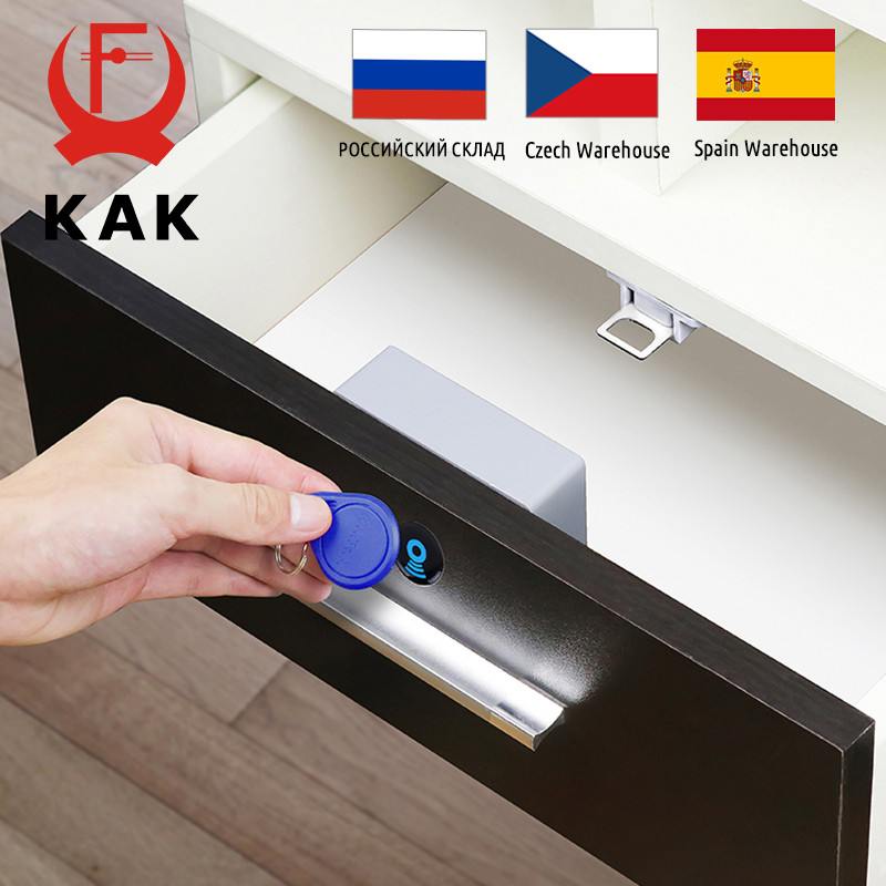 Kunci Elektronik KAK untuk Loker, Kunci Kabinet RFID, Kunci Sensor Tak Terlihat, Kunci Laci Tersembu