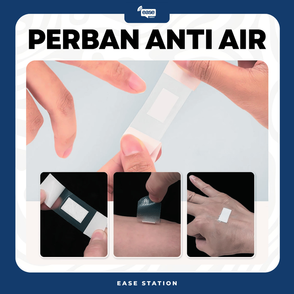 PLESTER LUKA TRANSPARAN ANTI AIR PELINDUNG BAKTERI PLESTER LUKA