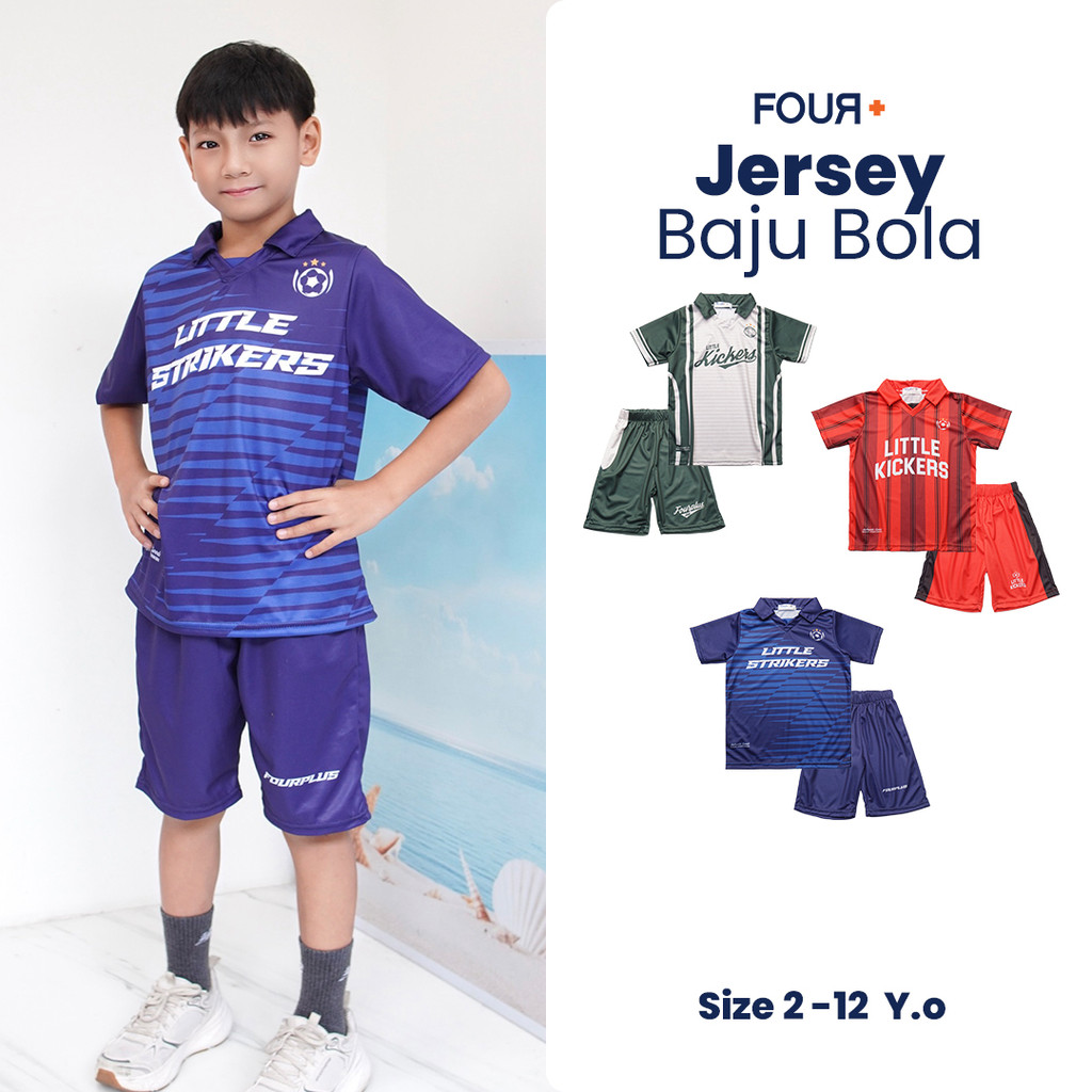 Macbear X Fourpluskids Setelan Jersey Baju Bola Anak Zidane