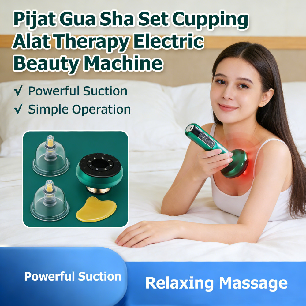 Machine Beauty Electric Cupping Therapy Set Pijat Alat Guasha Elektrik /Guasha Elektrik Alat Beauty 