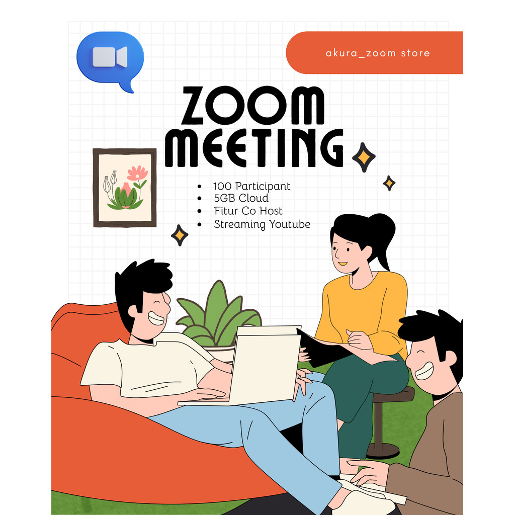 ZOOM 300 PESERTA 30 HARI - PREMIUM PRO FULL UNLIMITED DURASI