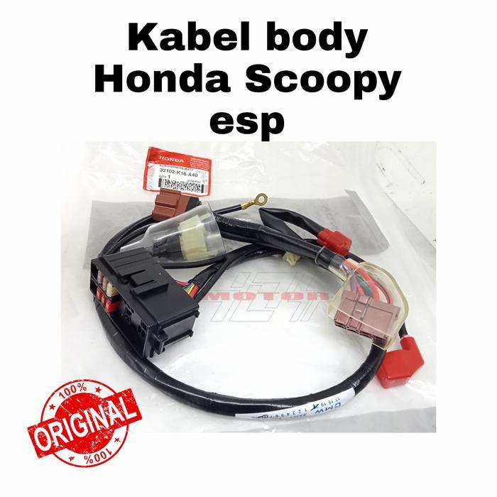 Kabel Cabel Body bodi Honda Scoopy Esp ISS 32102-K16-A40 PASSS