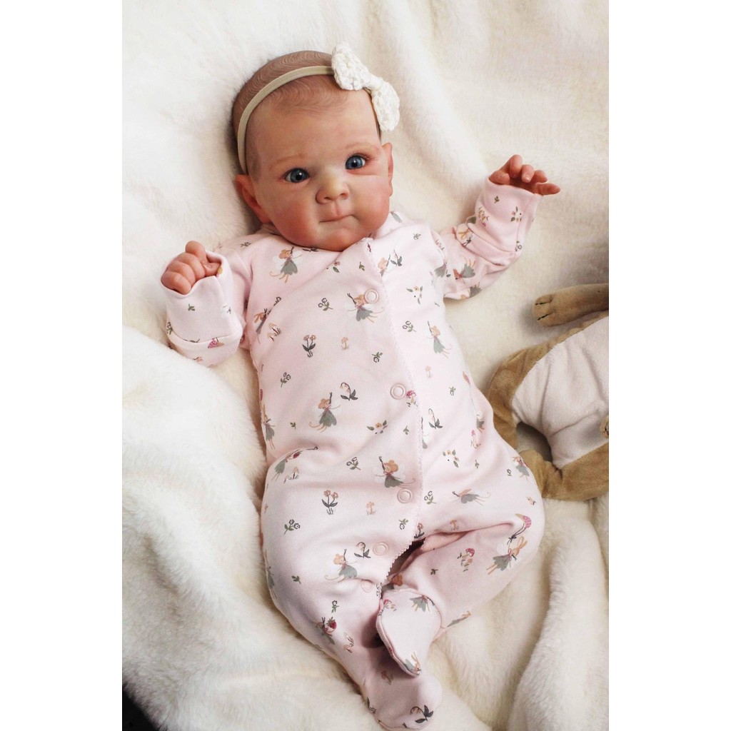 19in Lifelike Reborn Baby Doll Soft Tou Realistic Vinyl Full Body Girl Bettie Newborn Collectible Li