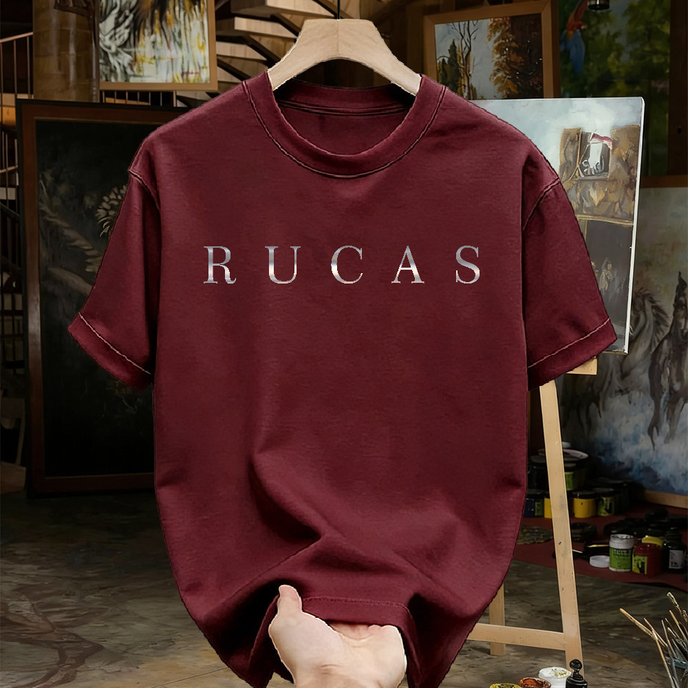100% Original - RUCAS Kaos Pria Oversize Premium Cotton Tebal Keren