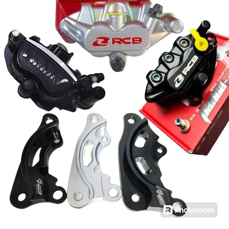 FRANCISS.ID breket kaliper rcb samuray disc 260mm 220mm mio smile mio soul karbu bracket disc 220mm 