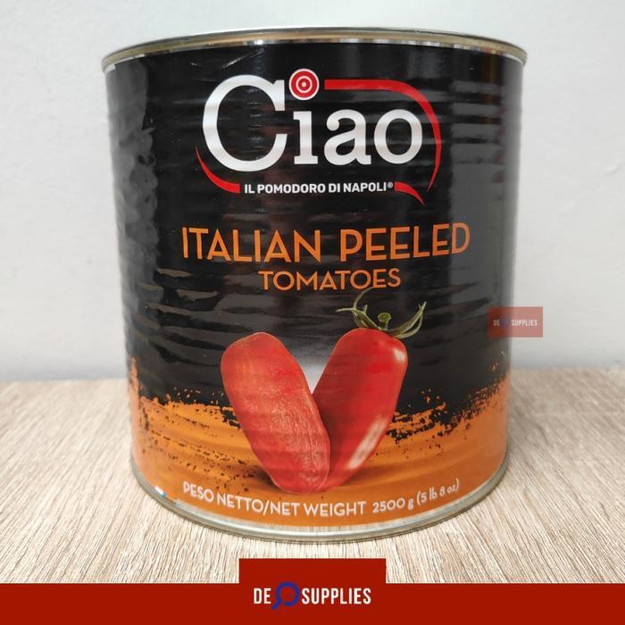 Ciao Italian Peeled Tomato Premium 2550gr Tomat Kupas Chopped Tomato - Ciao
