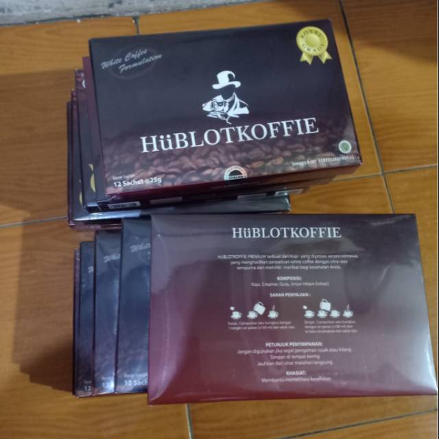 ORIGINAL BPOOM!!! Koffie Hublot eceran isi 3 sachet