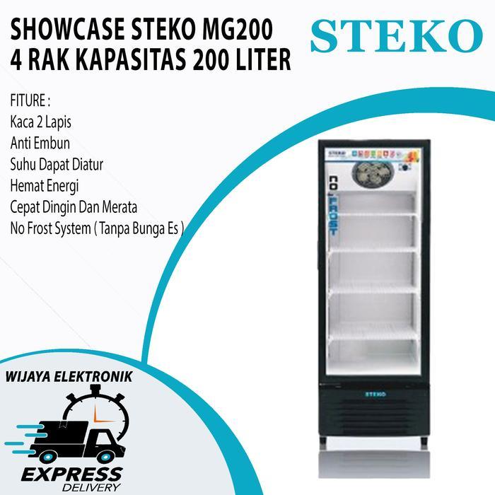 Showcase Steko - Lemari Pendingin Minuman 4 Rak 200 L MG-200