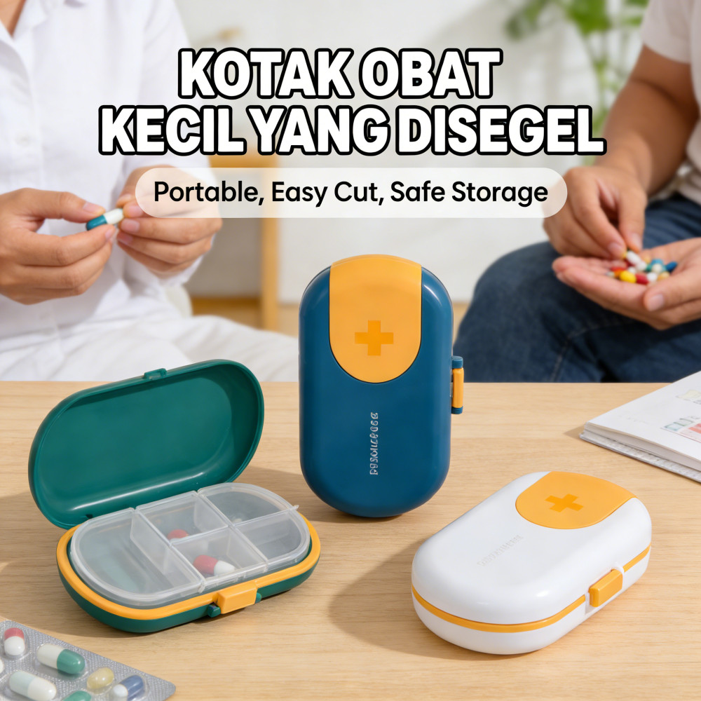 Obat Pemotong Tablet Pemotong Alat Ada Penyimpanan/Ada Obat Pemotong Tablet
