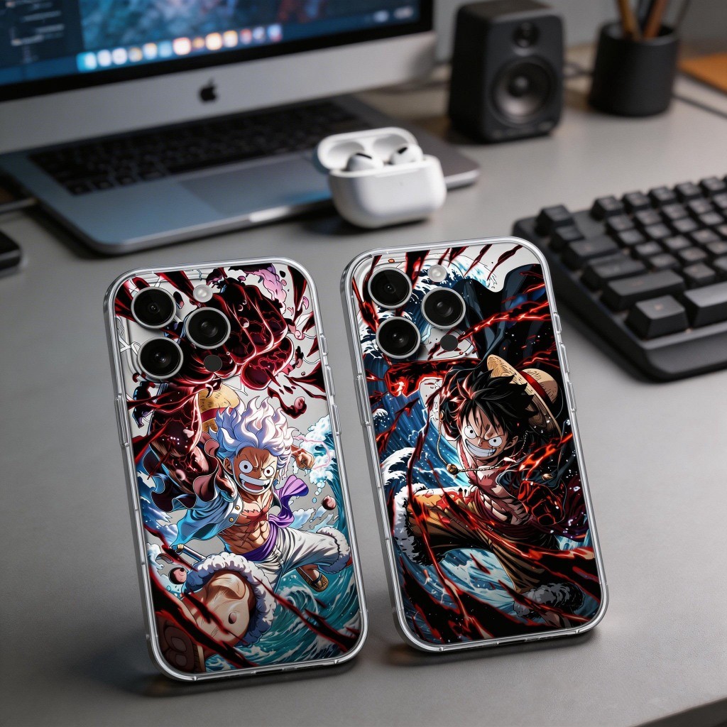 SKT - CASING SOFTCASE BENING ONE PIECE LUFFY PREMIUM PRO CAMERA KOMPATIBLE UNTUK REDMI NOTE 15 5G 14