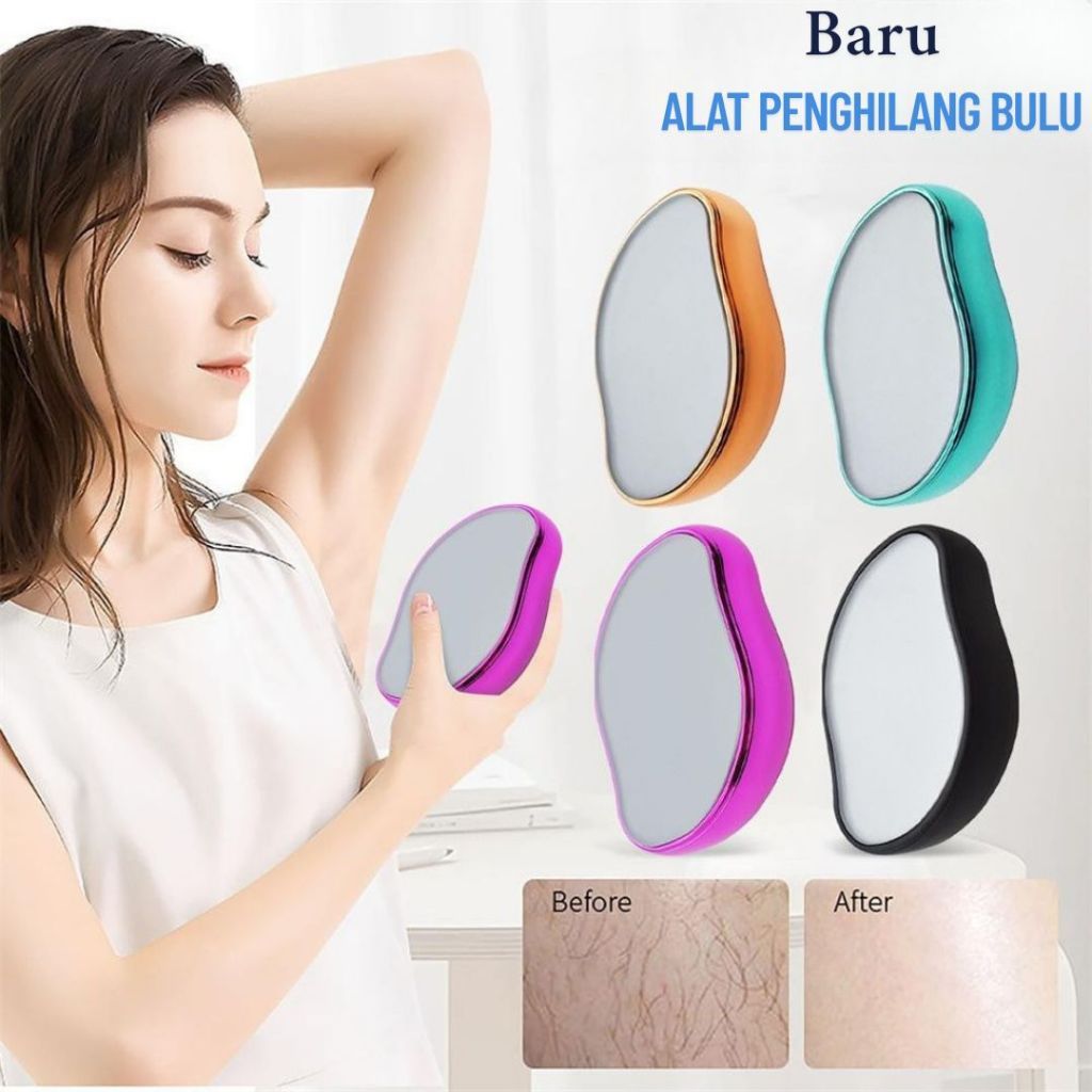 Alat Pembersih bulu Penghilang Rambut Kristal Epilator Aman Tanpa Rasa Sakit Penghapus Rambut | B5