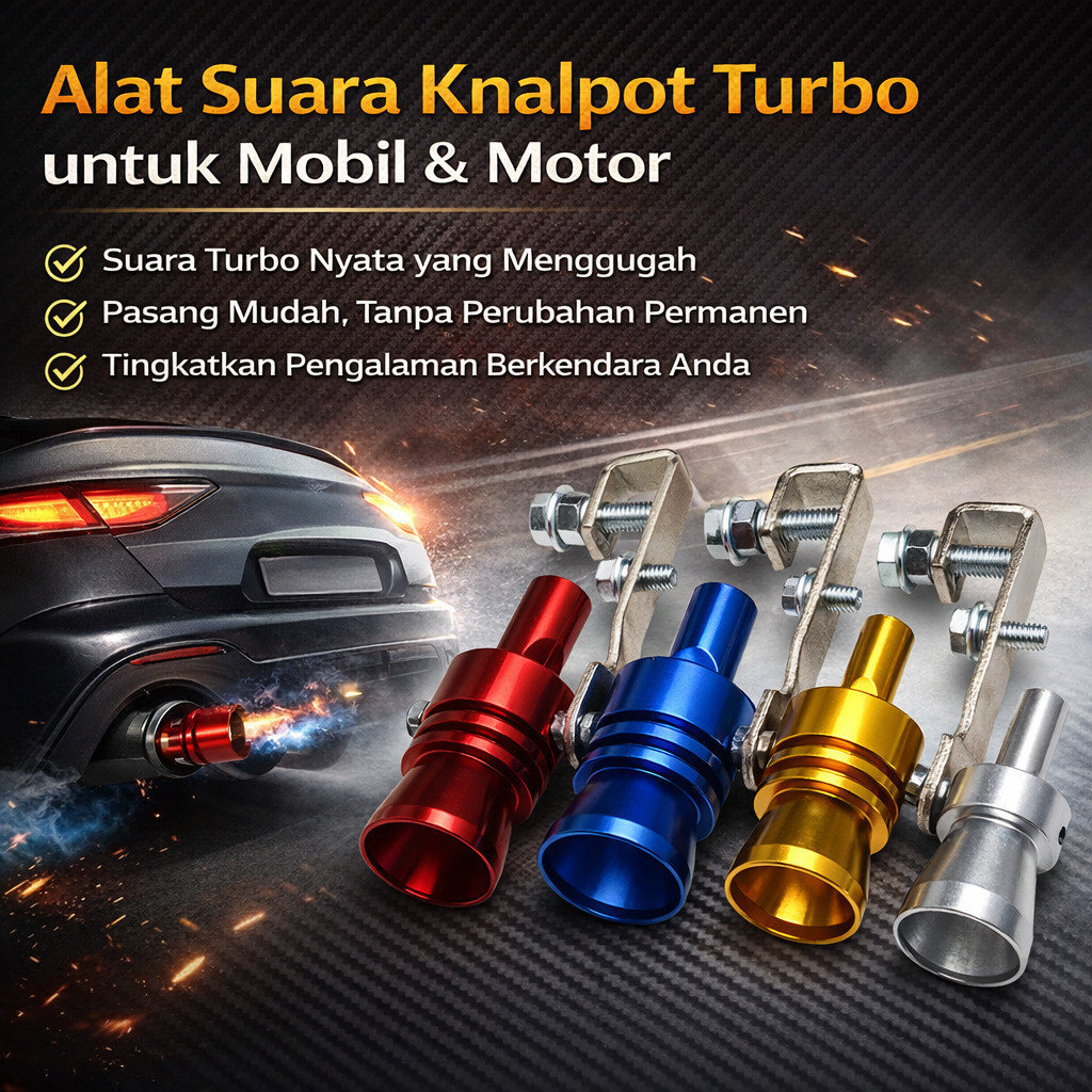 [Jaminan Mutu] Generator Suara Knalpot Mobil Motor Peluit Knalpot Alat Modifikasi Suara Knalpot/Suar