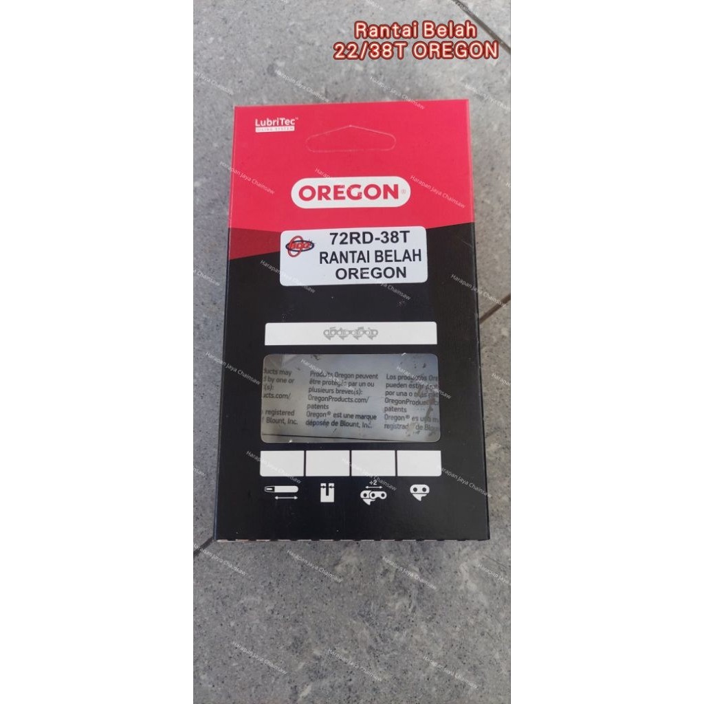 SIXSHOP Rantai Belah 22"/38T OREGON. Rantai Belah Oregon 22 inch 38 mata ORIGINAL
