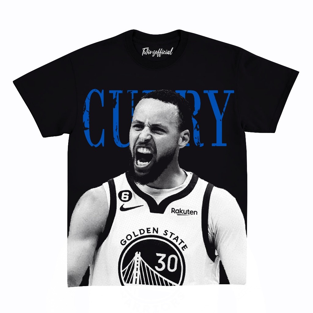TWINS - KAOS VINTAGE STEPHEN CURRY WARRIORS NBA BAJU TSHIRT COTTON COMBED