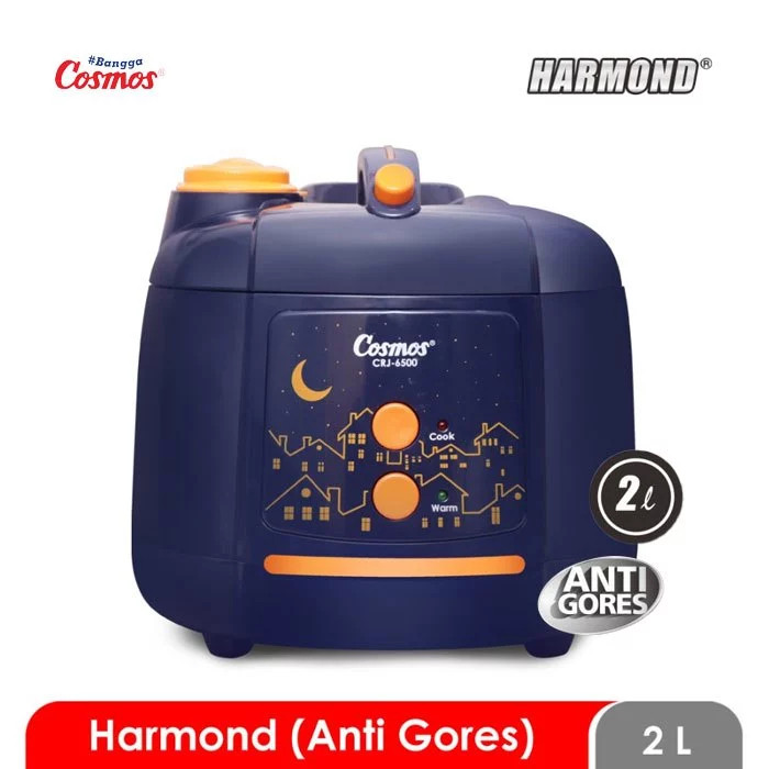 COSMOS RICE COOKER NON STICK CRJ6500R 2L/CRJ-6500R/CRJ 6500R/CRJ6500R/ANTI LENGKET/100% ORIGINAL