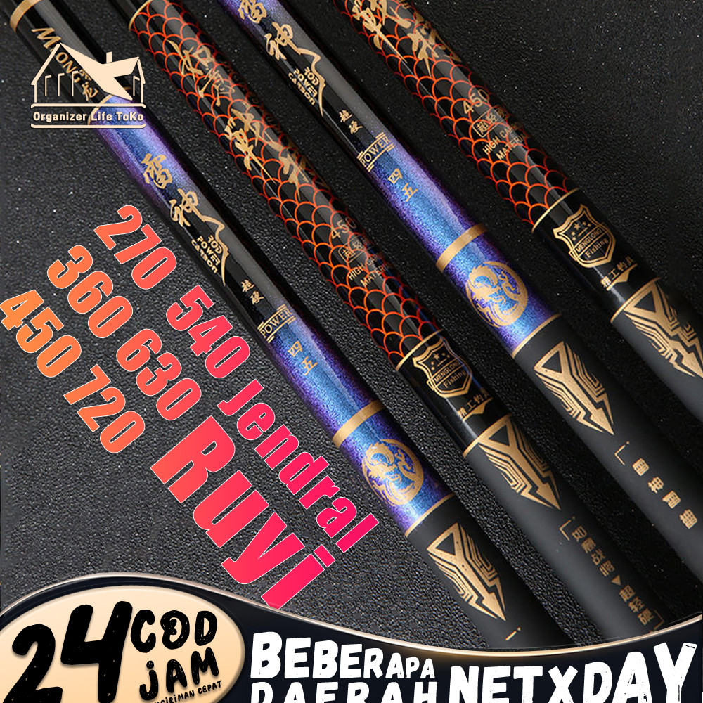 270-540 Teleskopik Pancing Joran Portabel Pancing Joran Super Ringan High Kualitas Pancing Tegek Ser