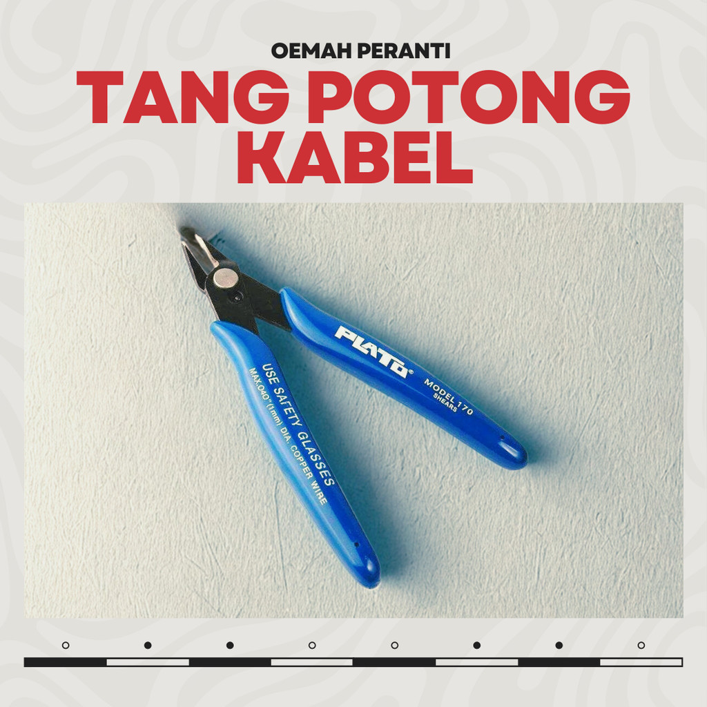 Tang Potong Kabel Kawat Mini Plato Original Tang Potong Elektronik