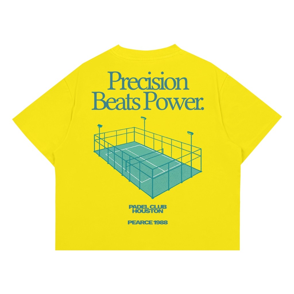 PEARCE CLUB kaos Boxy Oversized Pria dan Wanita Tshirt - Precision Kuning Lemon 24s Cotton Combed