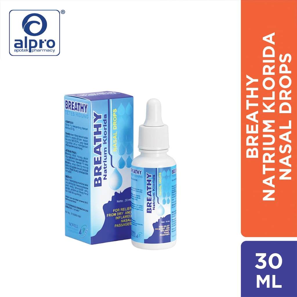 Breathy Natrium Klorida Nasal Drops 30Ml
