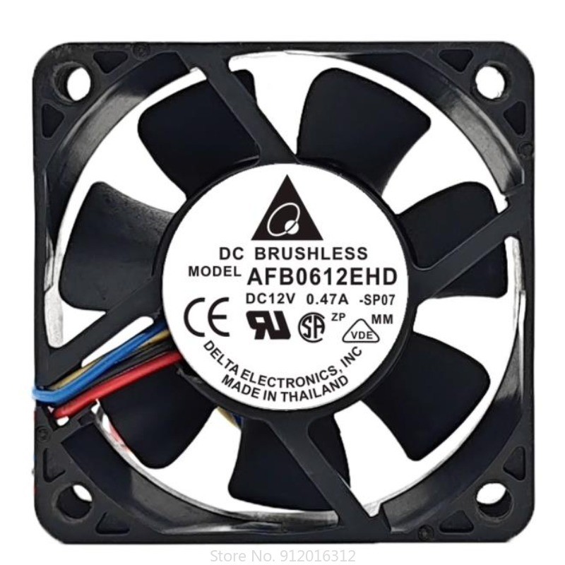 New Cooler Fan for DELTA 6020 AFB0612EHD 12V 0.47A PWM Large Air Volume Cooling Fan 6CM 60x60x20mm