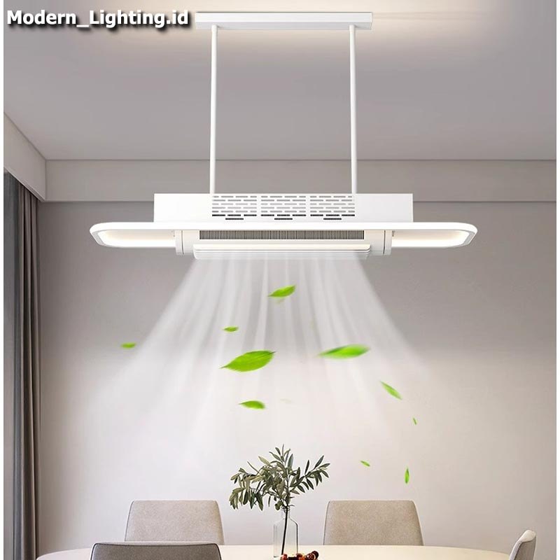 LAMPU_MODERN Lampu Kipas Plafon Meja Makan Lampu Kipas Angin Gantung Plafon Kipas Lampu Angin Remote