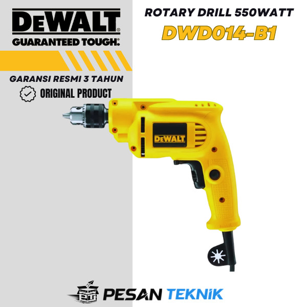 Dewalt Rotary Drill/Bor Tangan Listrik Non Impact DWD014 10mm DWD 014