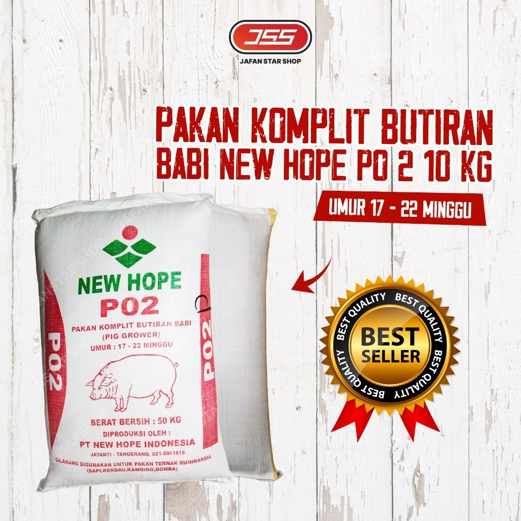 PO 2 New Hope Pakan Babi Pur Ayam Untuk Anak Ayam Bangkok (10 kg)