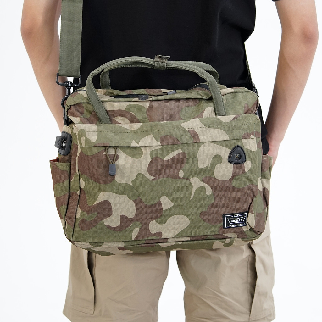 Tas Slingbag Pria Selempang Besar MGway Kane Sage