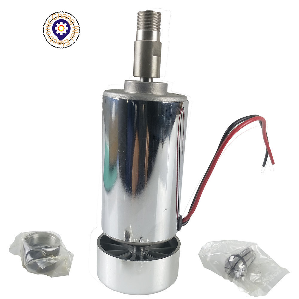 High Speed DC12V-48V 300W Spindle Engraving Machine Spindle Motor Air-cooling cnc Spindle DC Motor C