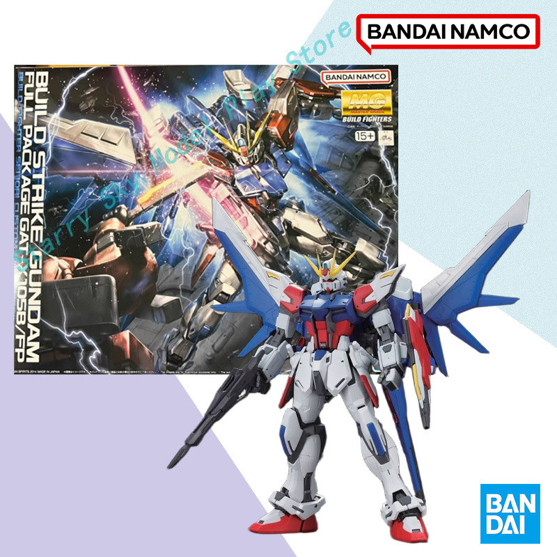 Bandai Original box MG 1/100 BUILD STRIKE GUNDAM FULL PACKAGE GAT-X105BAnime full Action Assembly Fi