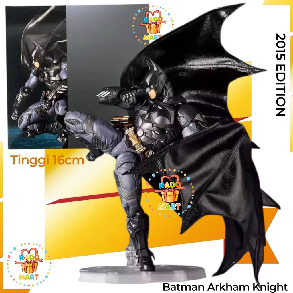 BARU Amazing Yamaguchi Revoltech Batman Arkham Knight Ver. Anime Action Figures Collection Figure